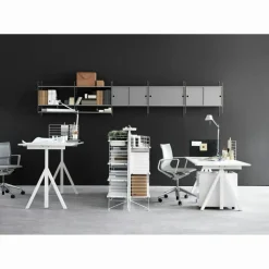 String Modulära Hyllsystem-Gavel Golv 30x115 cm 1-pack, Mörkgrå