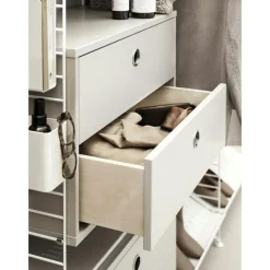 String Modulära Hyllsystem-Gavel Golv 30x85 cm 1-pack, Mörkgrå