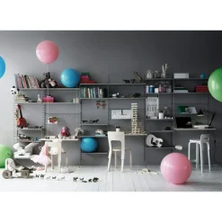 String Modulära Hyllsystem-Gavel Golv 30x85 cm 1-pack, Mörkgrå