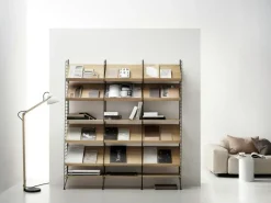 String Modulära Hyllsystem-Gavel Golv 30x85 cm 1-pack, Mörkgrå