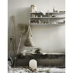 String Modulära Hyllsystem-Gavel Golv 30x85 cm 1-pack, Mörkgrå