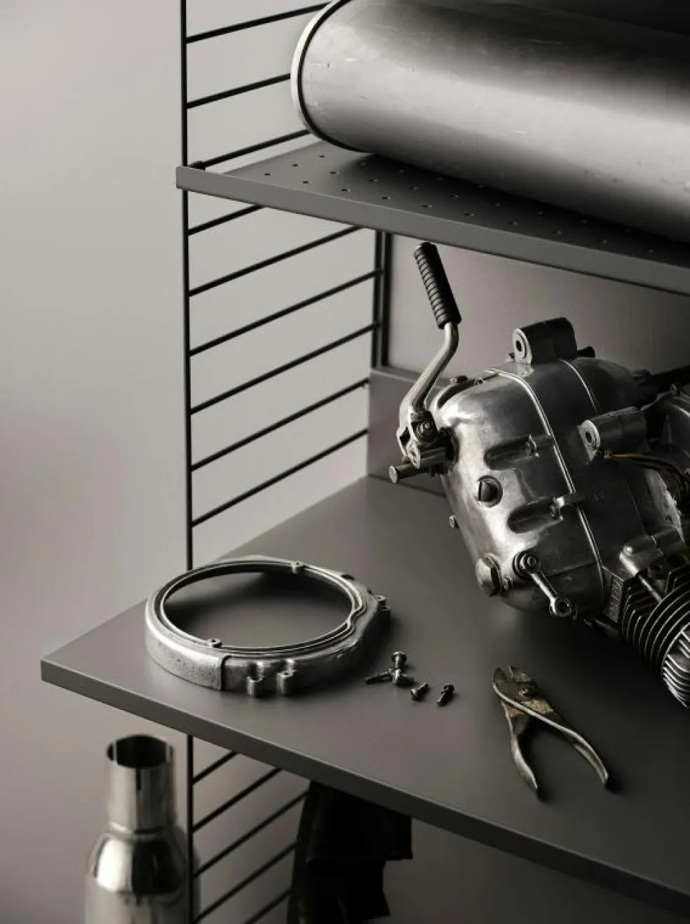 String Gavlar 20x75 cm 2-pack, Mörkgrå