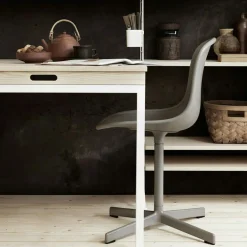 String Modulära Hyllsystem|Skrivbord-Hopfällbart Bord, Vit / Valnöt