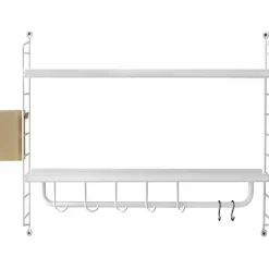String Modulära Hyllsystem-Hylla Badrum Komplett,