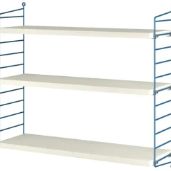 String Hylla, Jubileumsutgåva, Vitoljad Furu / Blå