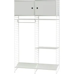 String Modulära Hyllsystem-Hylla, Kombination T Hall, Grå