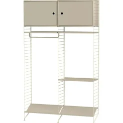 String Modulära Hyllsystem-Hylla, Kombination T Hall, Grå