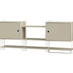 String Hylla Kombination M Kök, Beige