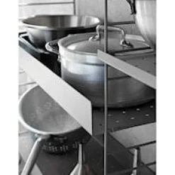 String Modulära Hyllsystem-Hyllplan Med Hög Kant Metall, Mörkgrå