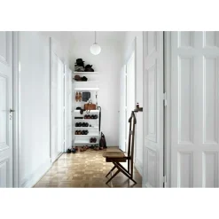 String Modulära Hyllsystem-Hyllplan Med Hög Kant Metall, Mörkgrå