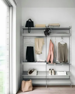 String Modulära Hyllsystem-Hyllplan 3-pack 78x20 cm, Mörkgrå