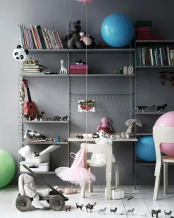 String Modulära Hyllsystem-Hyllplan 3-pack 78x20 cm, Mörkgrå