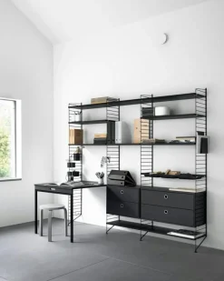 String Modulära Hyllsystem-Hyllplan 3-pack 78x20 cm, Mörkgrå