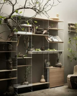 String Modulära Hyllsystem-Hyllplan 3-pack 78x20 cm, Mörkgrå