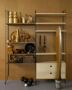 String Modulära Hyllsystem-Hyllplan 3-pack 78x20 cm, Mörkgrå