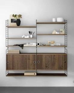 String Modulära Hyllsystem-Hyllplan 3-pack 78x20 cm, Mörkgrå