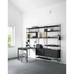 String Lådhurts 78x30 cm, Mörkgrå