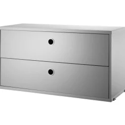 String Lådhurts 78x30 cm, Mörkgrå