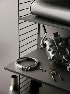 String Modulära Hyllsystem-Panel 20x75 cm 1-pack Gavel 20x75 cm 1-pack, Mörkgrå