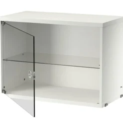 String Skåp Med Glasdörr 30x58 cm, Mörkgrå