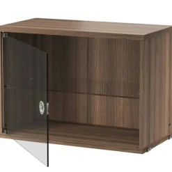 String Skåp Med Glasdörr 30x58 cm, Mörkgrå