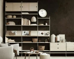 String Tidningshylla 30x78 cm, Beige