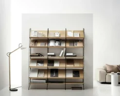 String Tidningshylla 30x78 cm, Beige