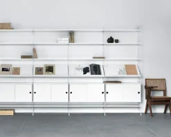 String Tidningshylla 30x78 cm, Beige