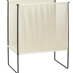 Hübsch Tidningsförvaring-String Tidningsställ, Vit/Röd