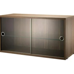 String Vitrinskåp 30x78 cm, Mörkgrå