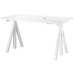 String Works Skrivbordsskiva 140 cm, Vit Laminat