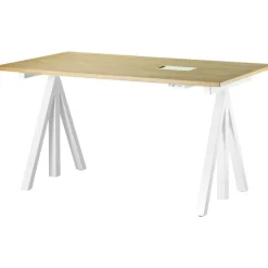 String Works Skrivbordsskiva 140 cm, Vit Laminat