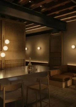 Edgeform Vägglampor|Plafonder-Stringball 1 Vägg-/Taklampa, Mässing