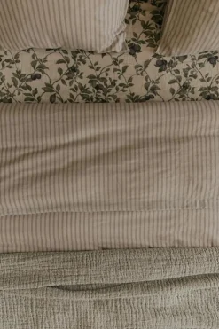 Stripe Mauve Påslakan, 220x220 cm