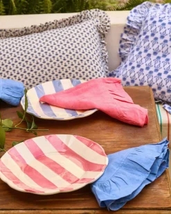 Pick a Poppy Mattallrikar-Stripe Tallrik 28 cm, Gul