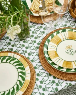 Pick a Poppy Mattallrikar-Stripe Tallrik 28 cm, Gul