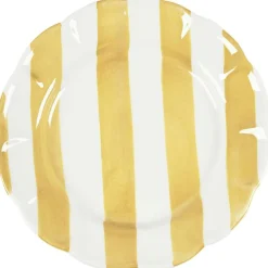 Pick a Poppy Mattallrikar-Stripe Tallrik 28 cm, Gul