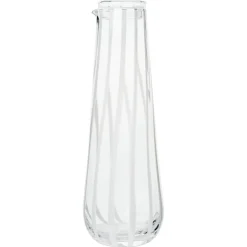 Broste Copenhagen Vattenkaraffer & Vattenkannor|Vinkaraffer-Striped Karaff Med Lock, 80 cl