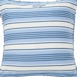 Striped Organic Kuddfodral 50x50 cm, Blå