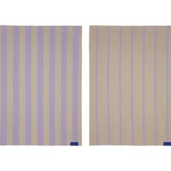 Mette Ditmer Kökshanddukar-STRIPES Kökshandduk 2-pack 50x70 cm, Sand