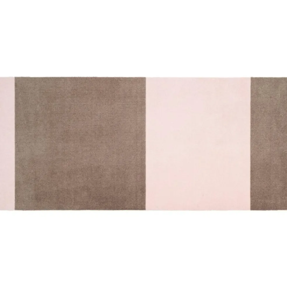 Stripes Matta Sand/Light Rose, 90x200 cm
