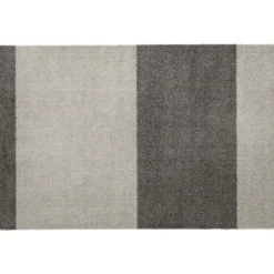Tica Copenhagen Plastmattor-Stripes Matta Steel Grey / , 60x90 cm