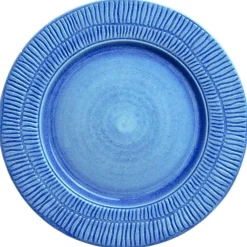 Stripes Tallrik 28 cm, Ljusrosa