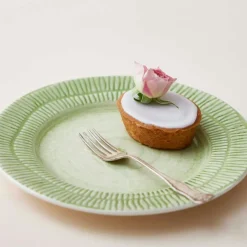 Stripes Tallrik 28 cm, Ljusrosa