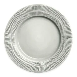 Stripes Tallrik 28 cm, Ljusrosa