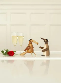 Spring Copenhagen Träfigurer-Studentmössa Bok, Bordeaux