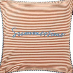 Summer Kuddfodral 50x50 cm, Terra/Vit