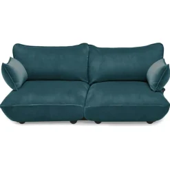 Sumo 3-Sitssoffa Sammet, Petrol