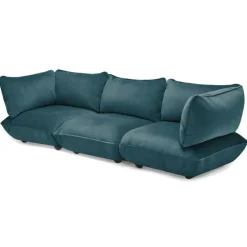 Fatboy 4-Sitssoffor +-Sumo 4-Sitssoffa Sammet, Petrol