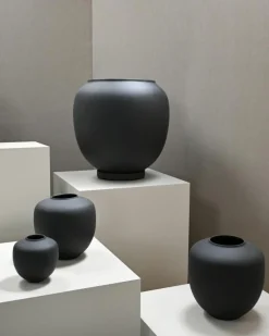 Sunao Vas Ø25 cm, Svart